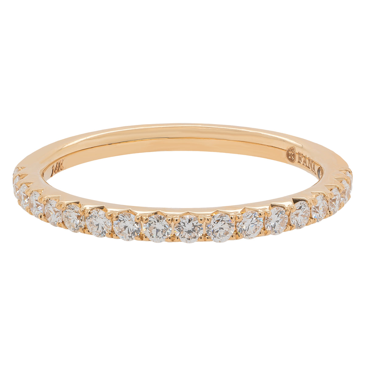 14K Yellow Gold Natural Diamond Wedding Band | 0.306 CTW
