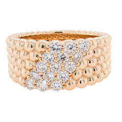 14K Yellow Gold Diamond Wide Band | .75 CTW, view 1
