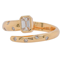 18K Yellow Gold Diamond Wrap Ring | 0.44 CTW G/SI Diamonds, view 1