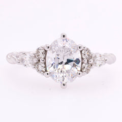 14K White Gold Marquise Diamond Ring Setting | 0.35 CTW, view 1