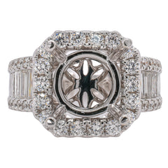 Diamond Semi-Mount Ring, view 1