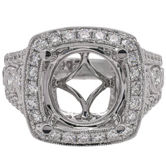 Diamond Semi-Mount Ring, view 1