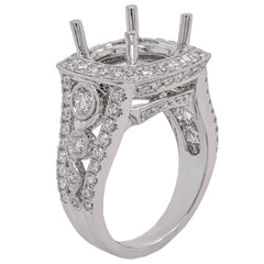 Diamond Semi-Mount Ring, view 2