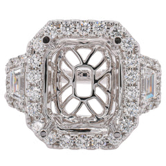 Diamond Semi-Mount Ring, view 1