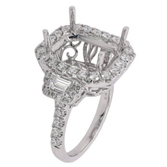 Diamond Semi-Mount Ring, view 2
