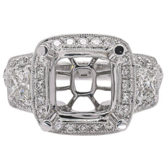 Diamond Semi-Mount Ring, view 1
