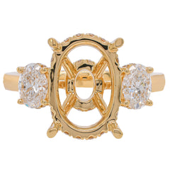 Diamond Semi-Mount Ring, view 1