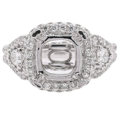 Diamond Semi-Mount Ring, view 1