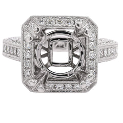 Diamond Semi-Mount Ring, view 1
