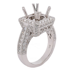 Diamond Semi-Mount Ring, view 2