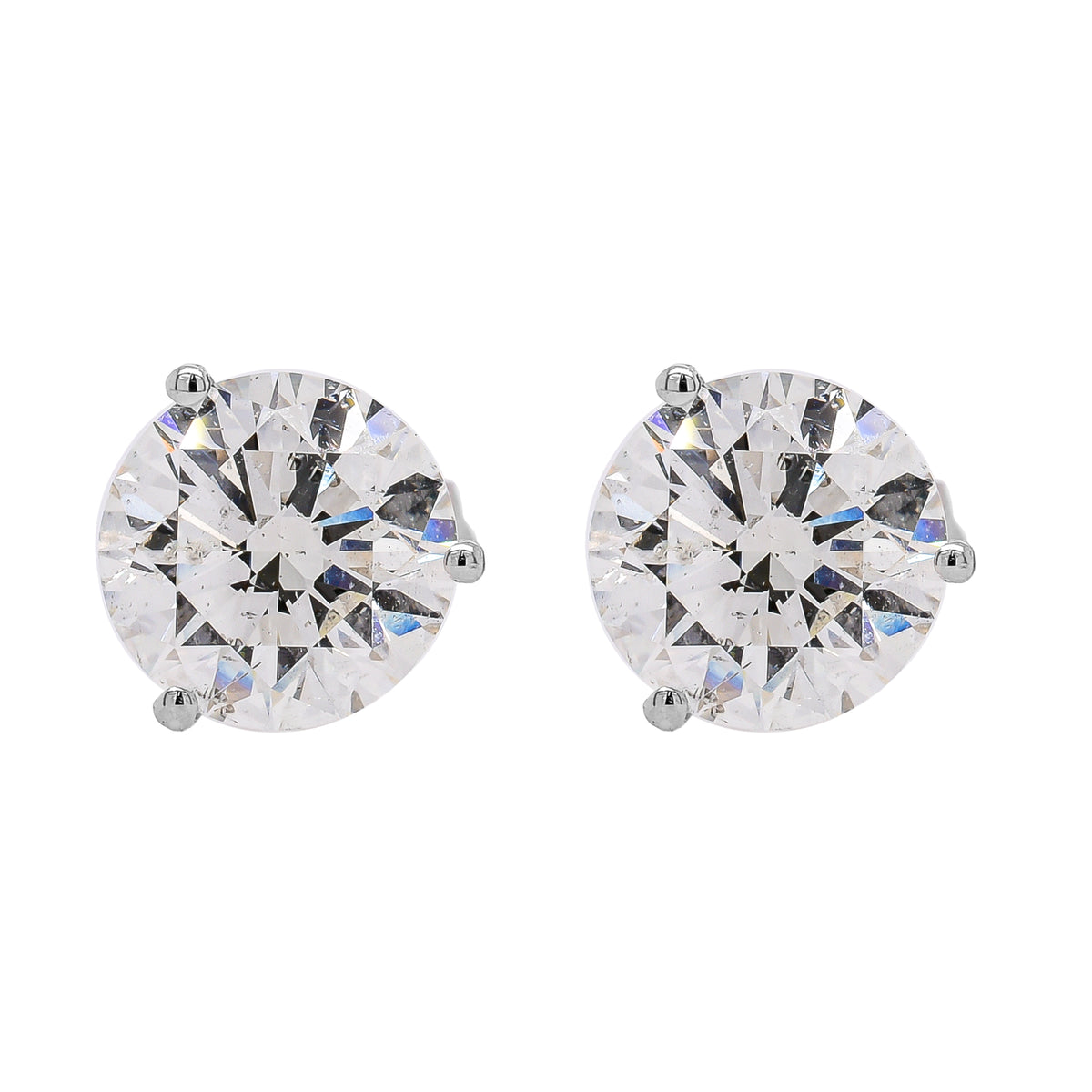 14K White Gold 2CTW Diamond Stud Earrings
