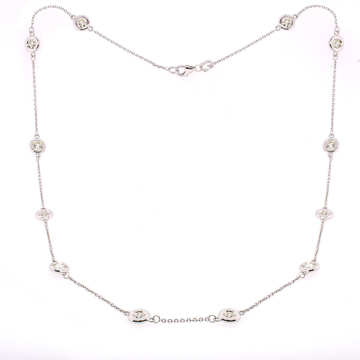 14K White Gold Diamond By the Yard 1.00CT