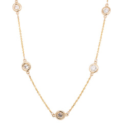 14K Yellow Gold Diamond by The Yard 2.00CT Necklace, view 1