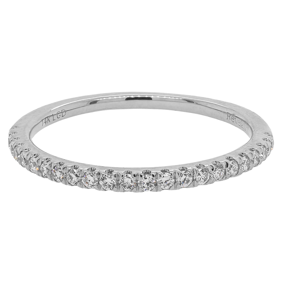 14K White Gold Lab Diamond Wedding Band – 0.18 CTW | F VS