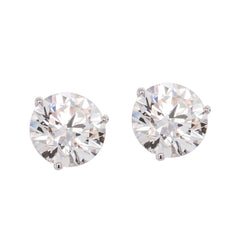 14K White Gold Lab Diamond 5CTW Stud Earrings (2.5ct ea), view 1