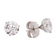 14K White Gold Lab Diamond 5CTW Stud Earrings (2.5ct ea), view 2