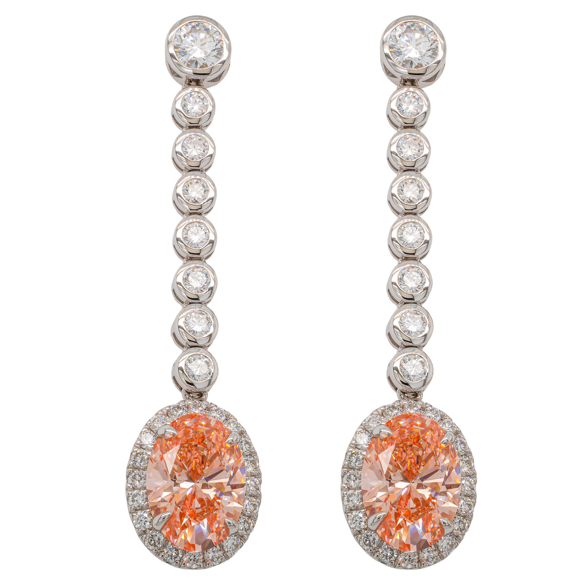 LAB DIAM EARRINGS