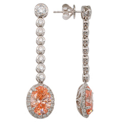 LAB DIAM EARRINGS, view 2