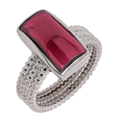 Sterling Silver Garnet Ring, view 2