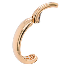 14K Yellow Gold 5.3mm Ear Cuff, view 2