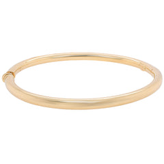 14K Yellow Gold 4mm Bangle Bracelet, view 1