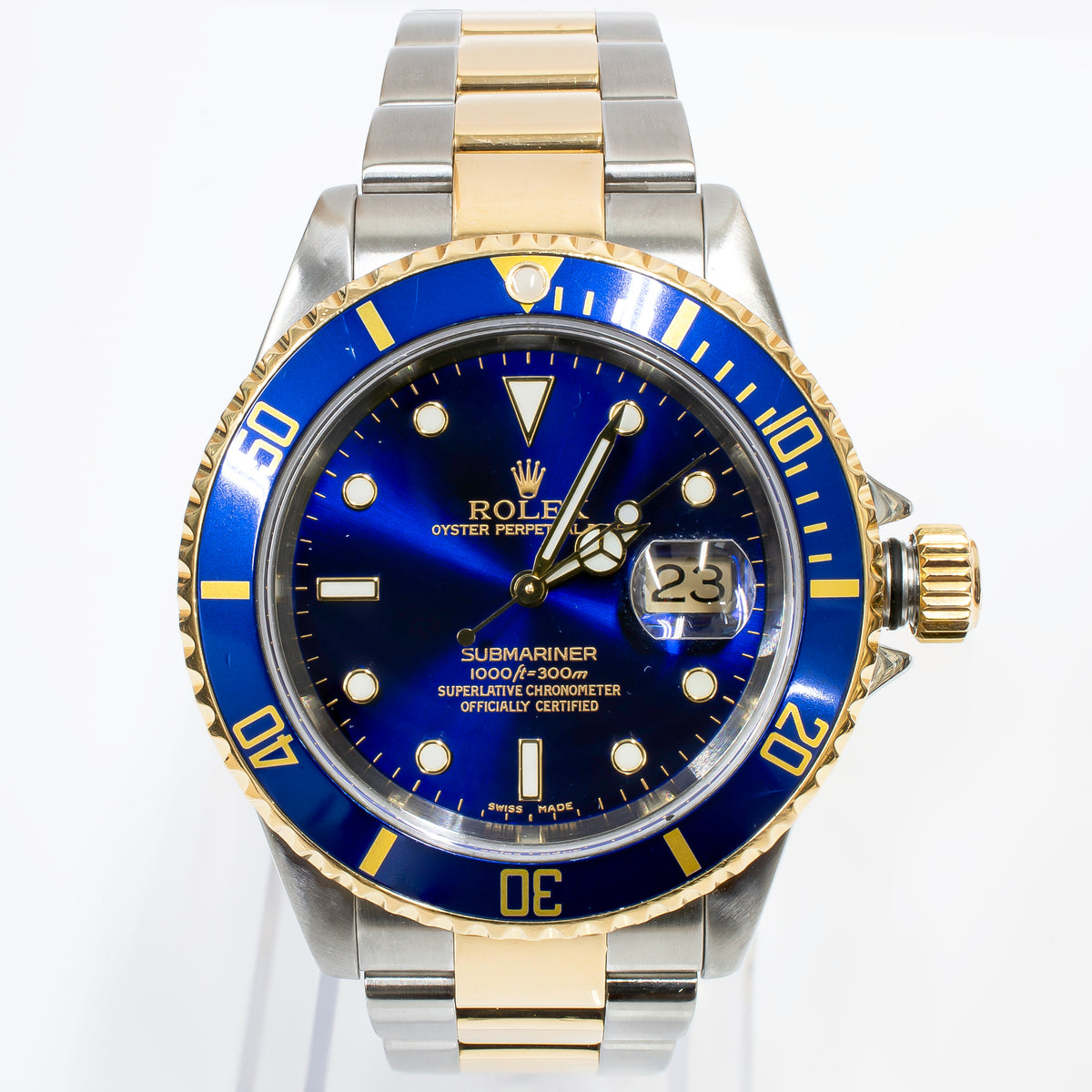 Rolex Submariner Date 40mm 16613 Stainless Steel and Yellow Gold Watch