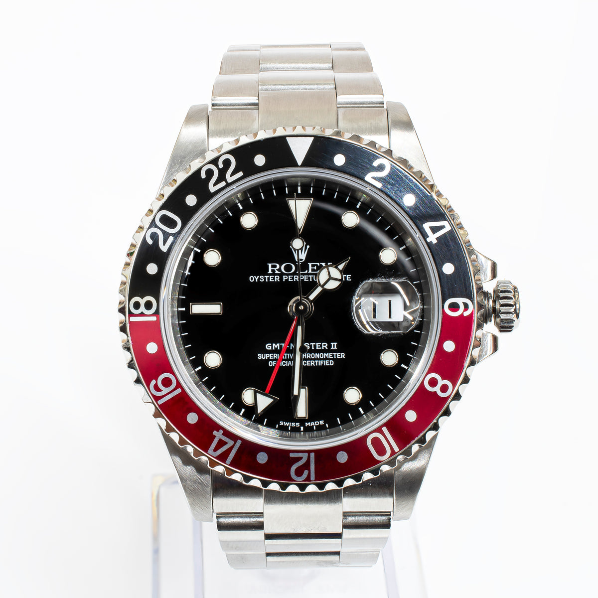 Rolex GMT-Master II "Coke" 40mm 16710 Stainless Steel Watch