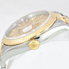 Rolex Datejust 36mm 116233 Stainless Steel and Yellow Gold Watch, view 2