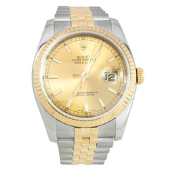 Rolex Datejust 36mm 116233 Stainless Steel and Yellow Gold Watch, view 1