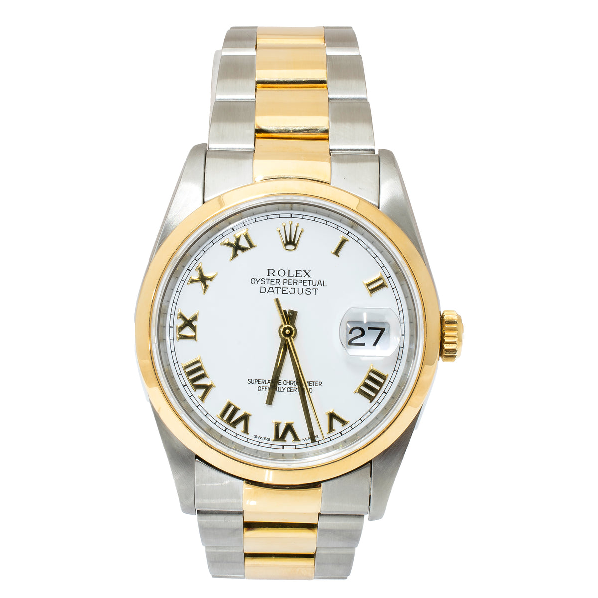 Rolex Datejust 36mm 16203 Stainless Steel and Yellow Gold Watch