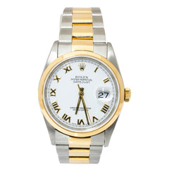 Rolex Datejust 36mm 16203 Stainless Steel and Yellow Gold Watch, view 1