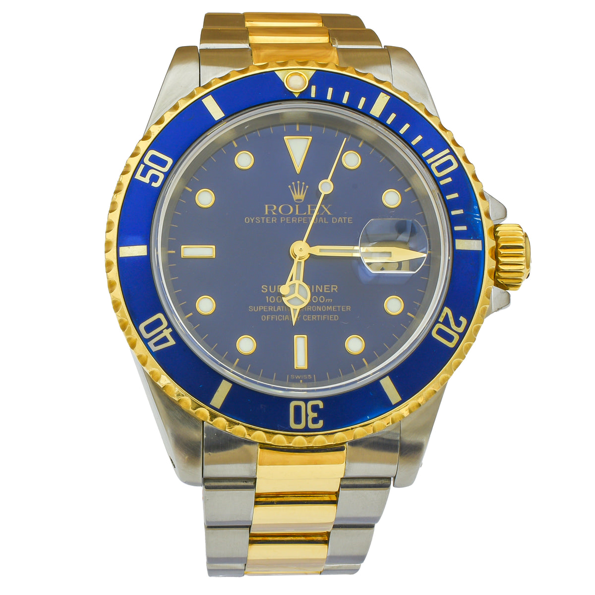 Rolex Submariner Date 40mm 16613 Stainless Steel and Yellow Gold Watch