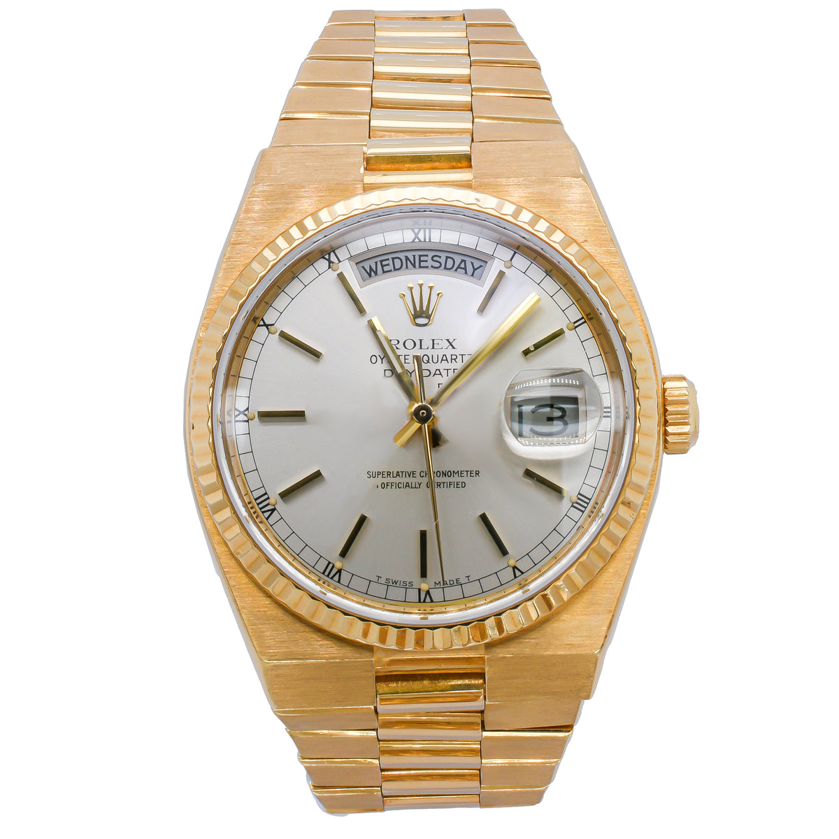Rolex Oysterquartz Day-Date 'President' 36mm 19018 18kt Yellow Gold Watch