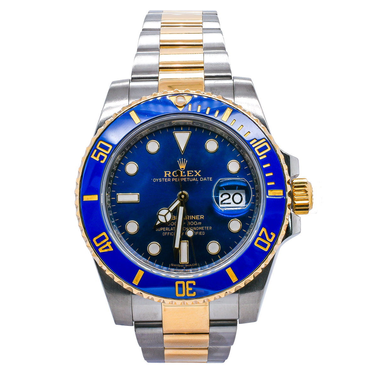 Rolex Submariner Date 'Bluesy'  40mm 116613LB Stainless Steel and Yellow Gold Watch