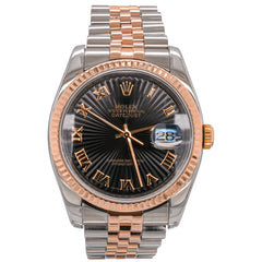 Rolex Datejust 36mm 116231 Stainless Steel and Rose Gold Watch, view 2