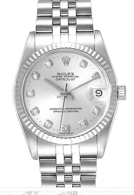 Rolex Lady-Datejust 31mm 68274 Stainless Steel and White Gold Watch