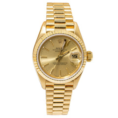Rolex Lady-Datejust 'President' 26mm 69178 18kt Yellow Gold Watch, view 1