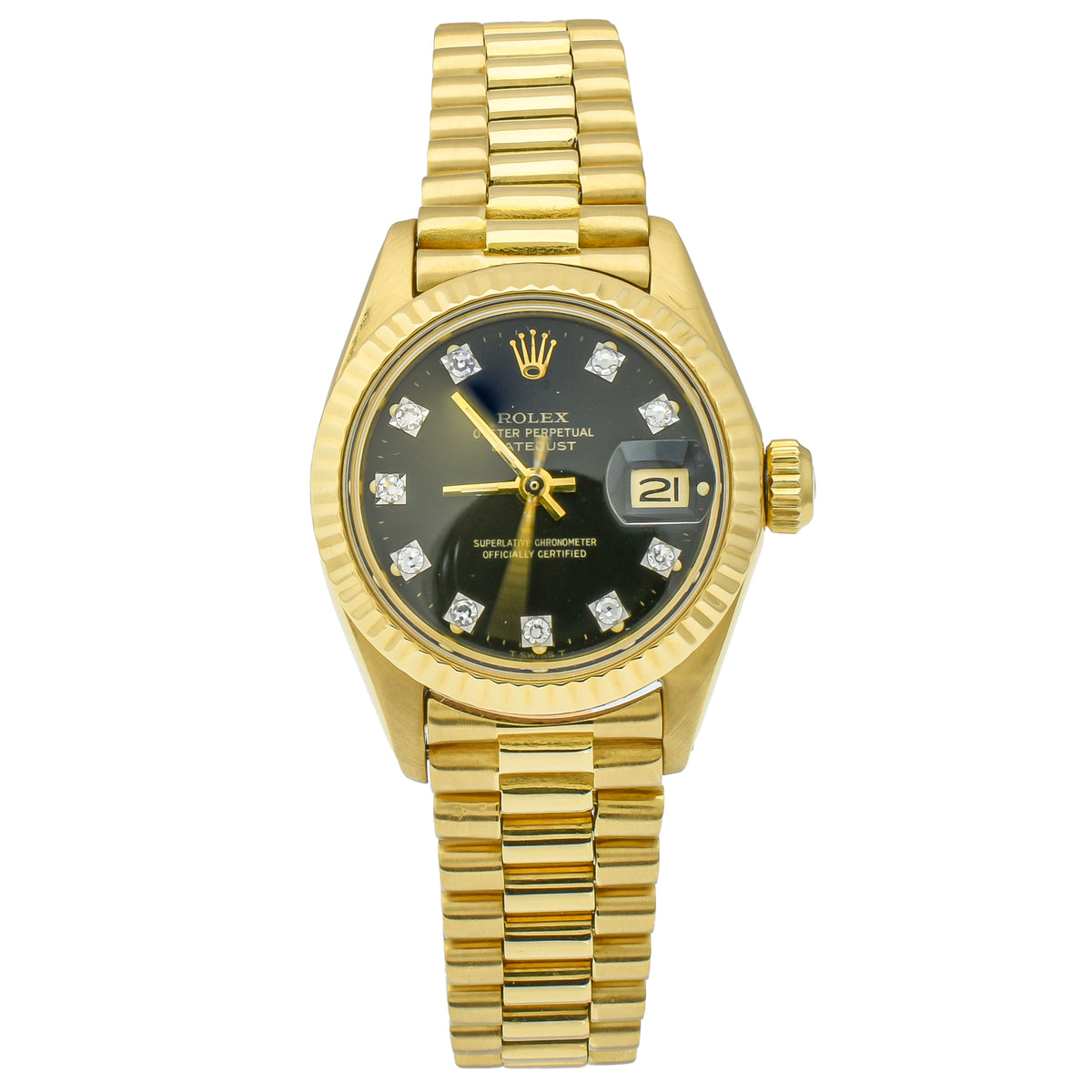 Rolex Lady-Datejust 26mm 69178 18kt Yellow Gold Watch