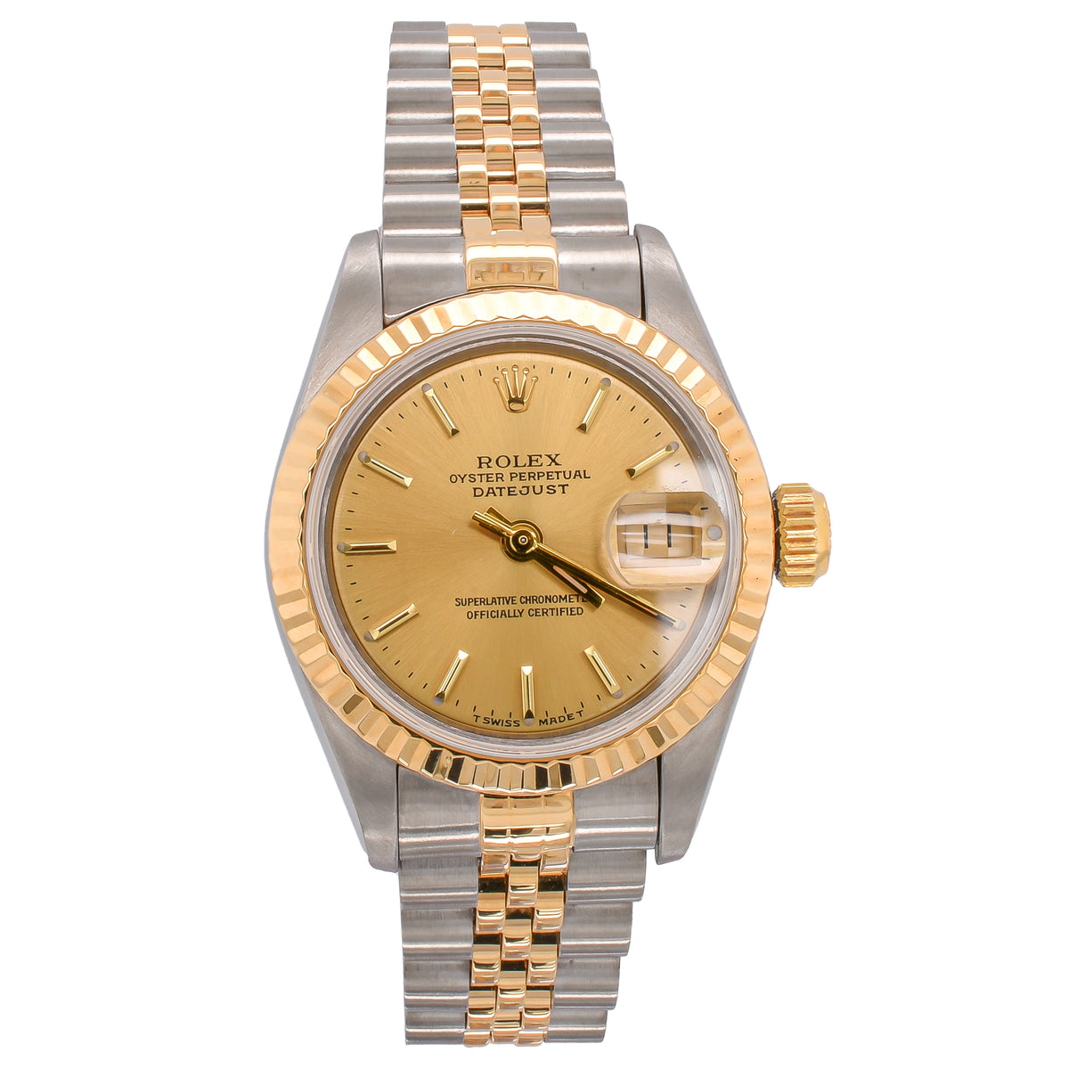 Rolex Lady-Datejust 26mm 69173 Stainless Steel and Yellow Gold Watch